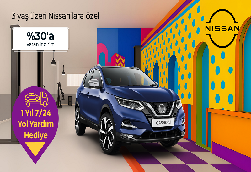 3 Yaş Üzeri Nissan Servis Kampanyası