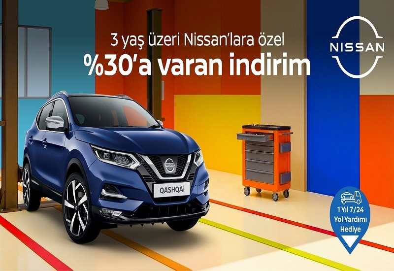 3 Yaş Üzeri Nissan Servis Kampanyası